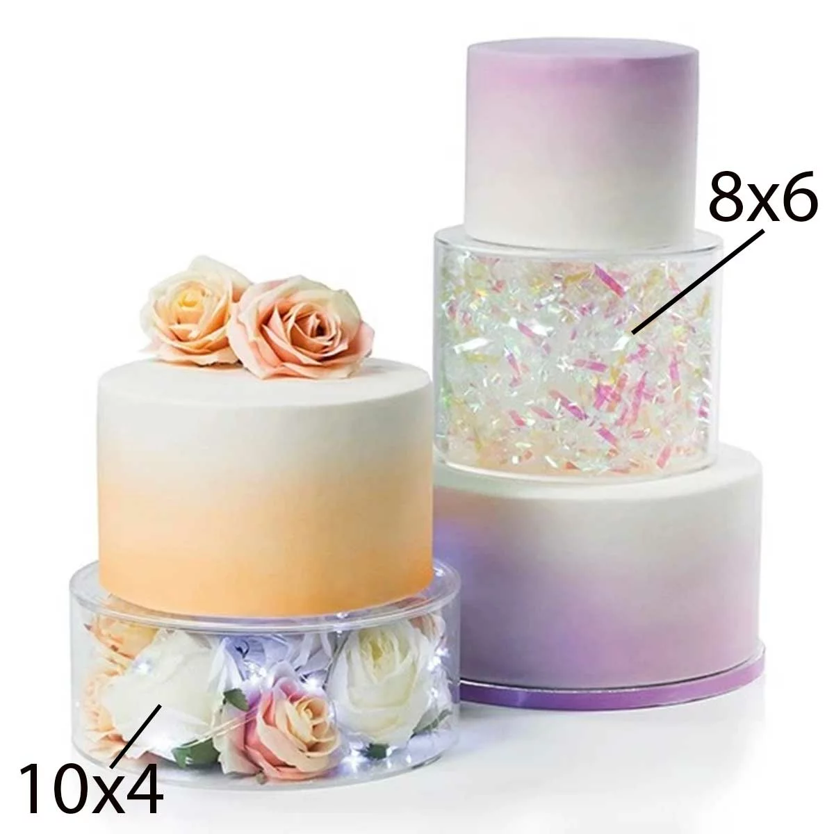 Invisible Acrylic Floating Cake Separator, Cake Pillars Bespoke Size/Shapes  Made | idusem.idu.edu.tr